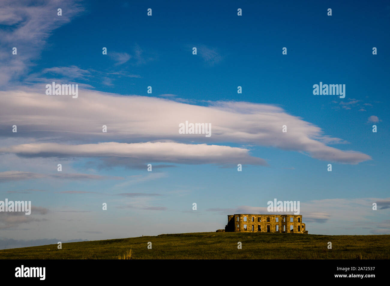 Mussende Temple and Downhill Demesne in Coleraine, Northern Ireland Stock Photo