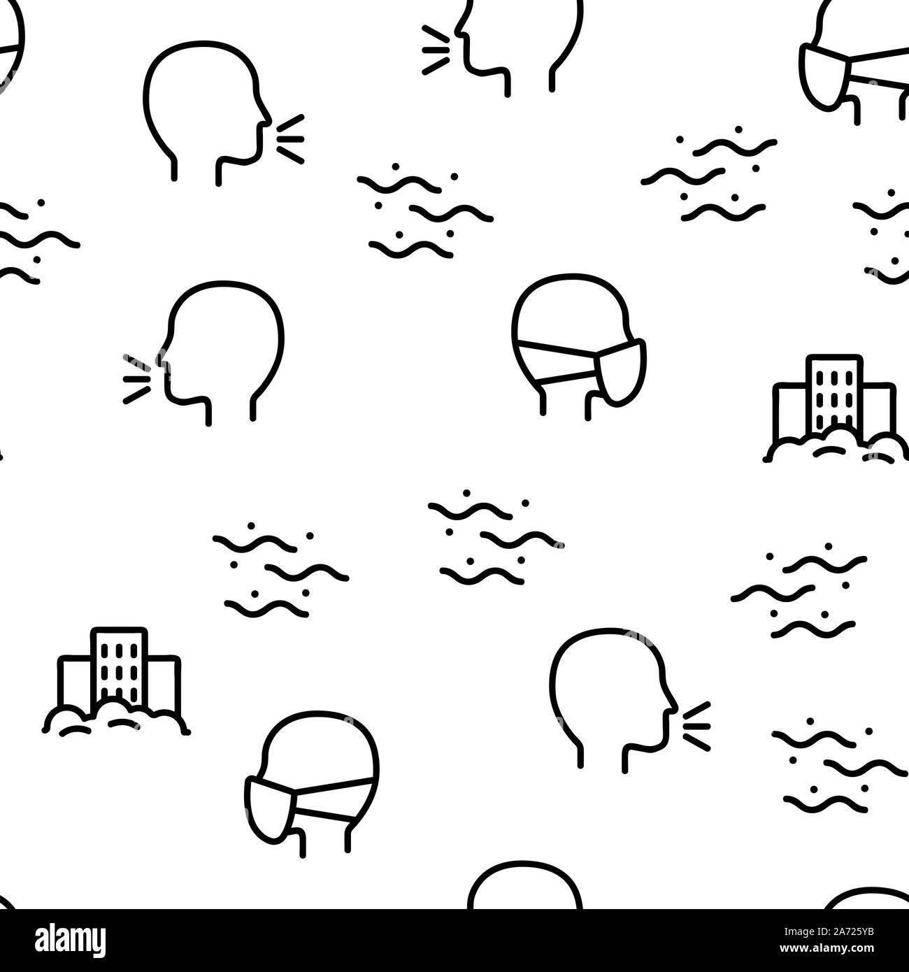 Dust And Polluted Air Vector Seamless Pattern Stock Vector Image & Art