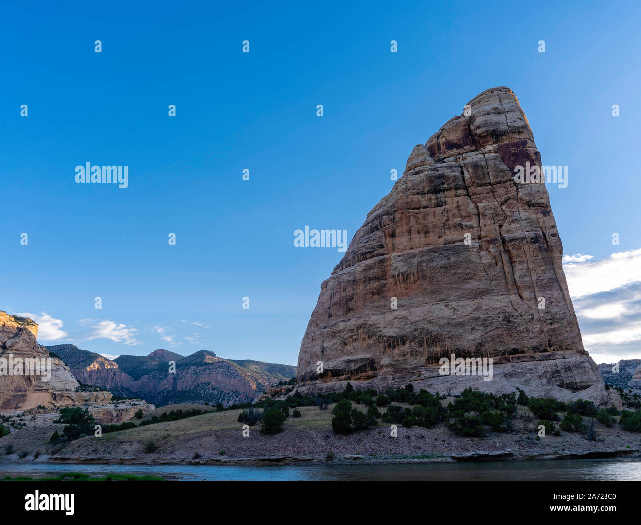 Morning at Echo Park, Dinosaur National Monument, Colorado, USA Stock