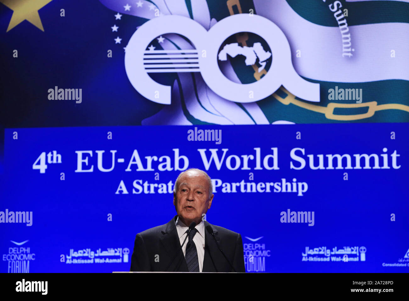 Leaders eu league arab states summit hi-res stock photography and ...