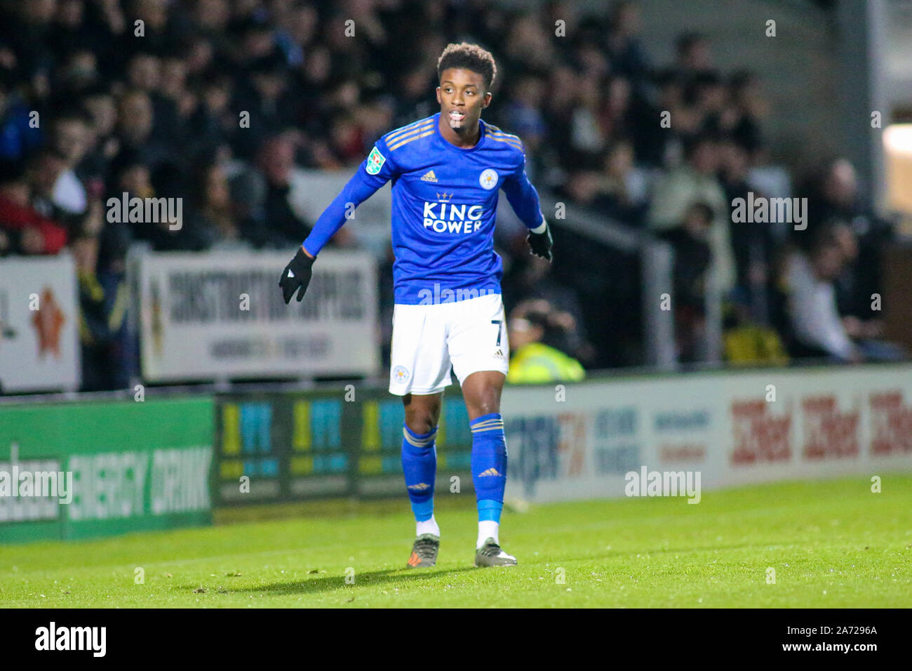 Burton Upon Trent, UK. 29th Oct, 2019. Demarai Gray of Leicester City (7) during the EFL Carabao Cup round of 16 match between Burton Albion and Leicester City at the Pirelli Stadium, Burton upon Trent, England. Photo by Mick Haynes. Editorial use only, license required for commercial use. No use in betting, games or a single club/league/player publications. Credit: UK Sports Pics Ltd/Alamy Live News Stock Photo