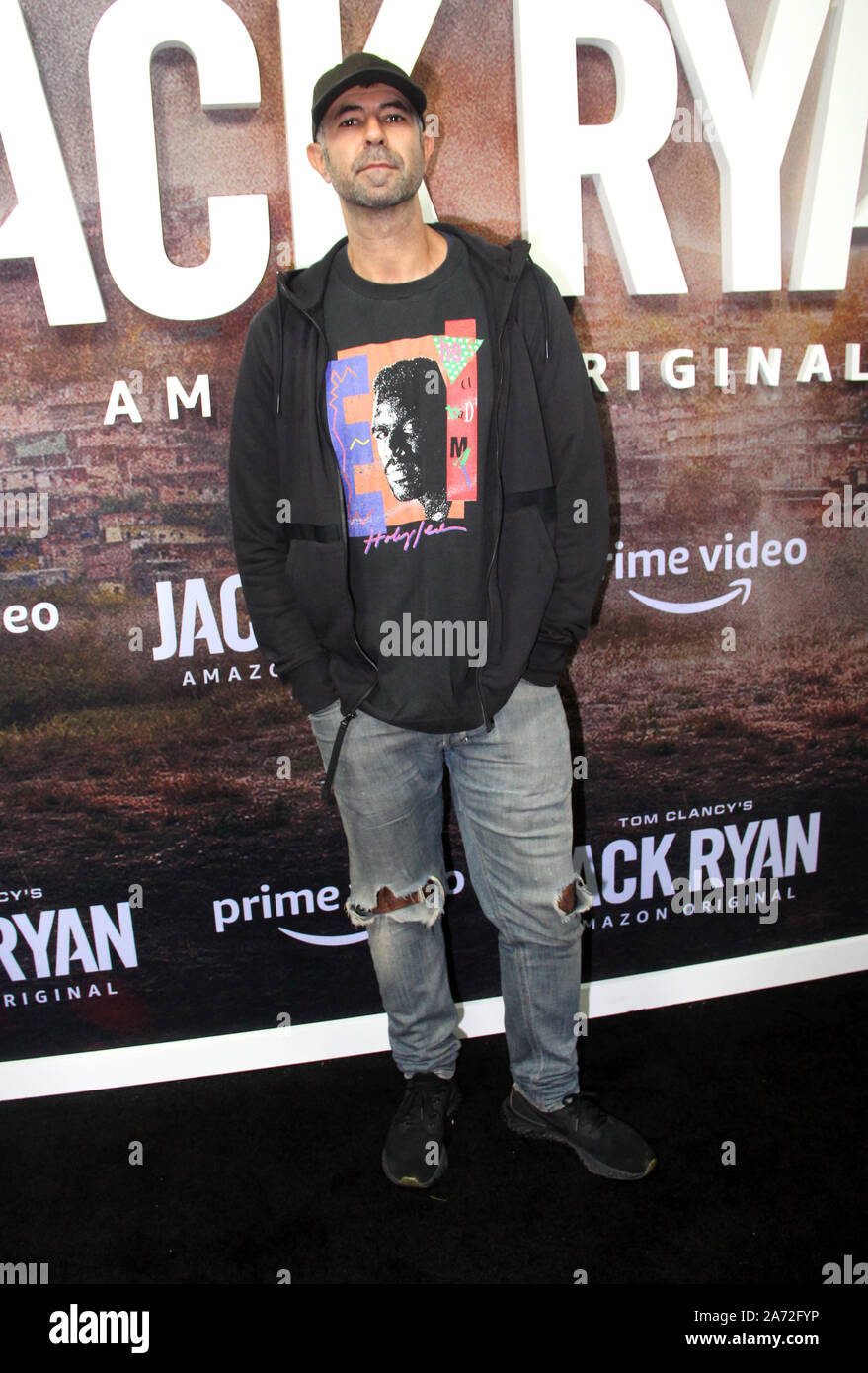 New York, NY, USA. 29th Oct, 2019. Ali Suliman at the New Premiere of Amazon Prime Video Original Tom ClancyÕs Jack Ryan Season Two at Metrograph in New York City on October 29, 2019. Credit: Erik Nielsen/Media Punch/Alamy Live News Stock Photo