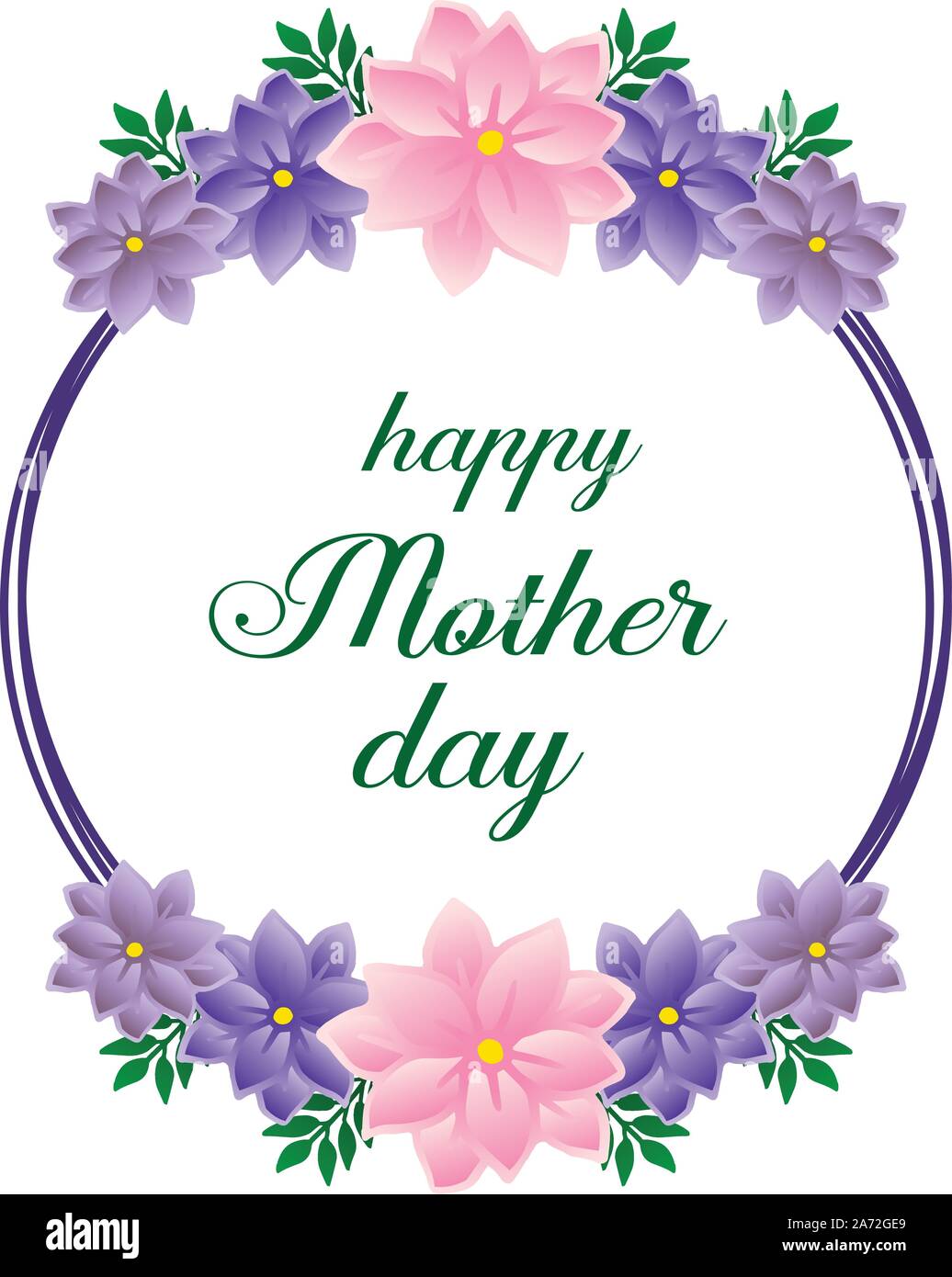 Banner template or poster happy mother day, with artwork of colorful ...