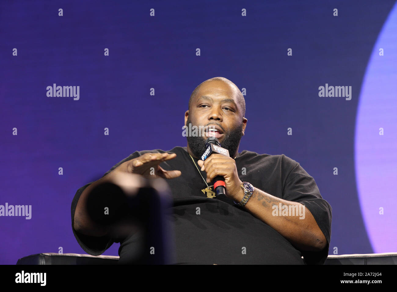 Rapper Killer Mike on stage at the Revolt Summit x AT&T LA on October ...