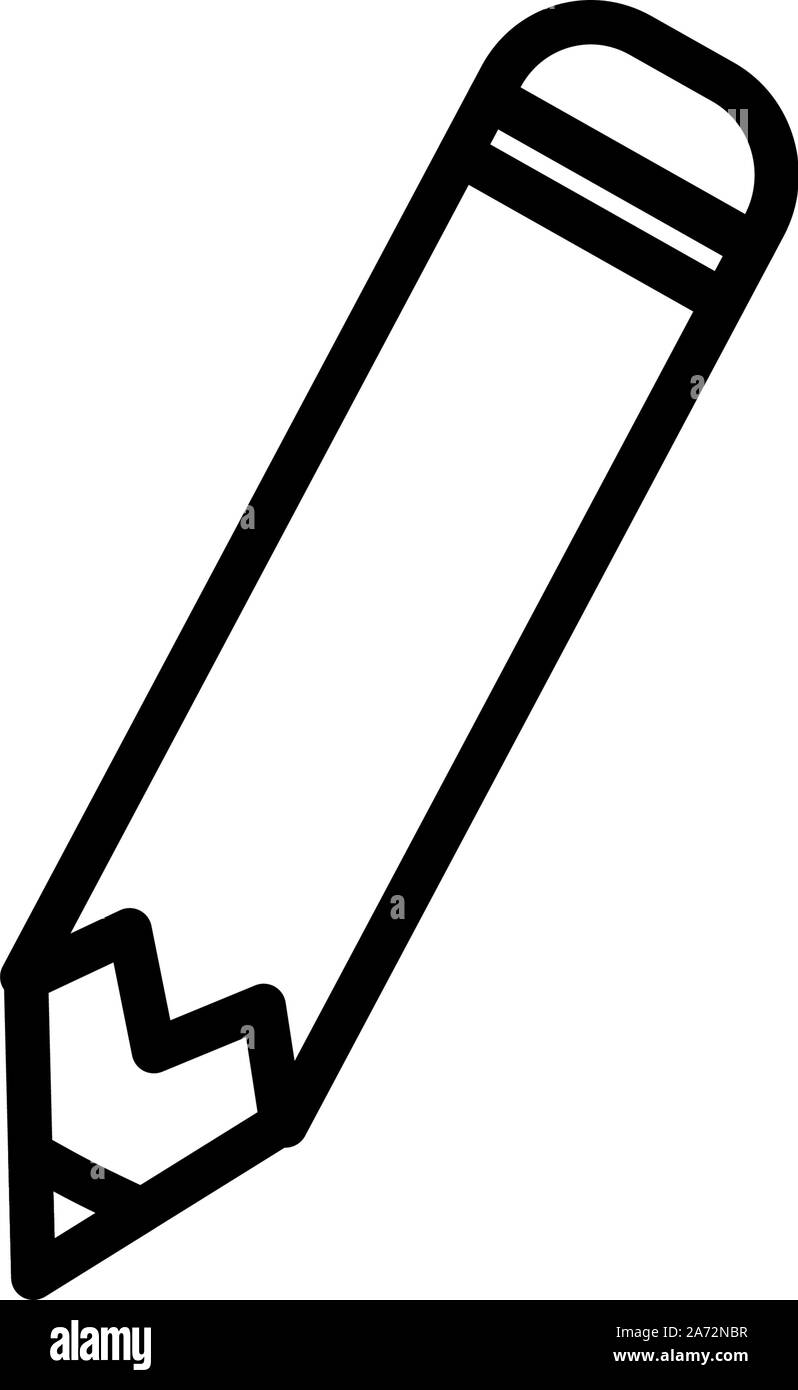 Pencil design, Tool write office object instrument equipment and draw theme Vector illustration