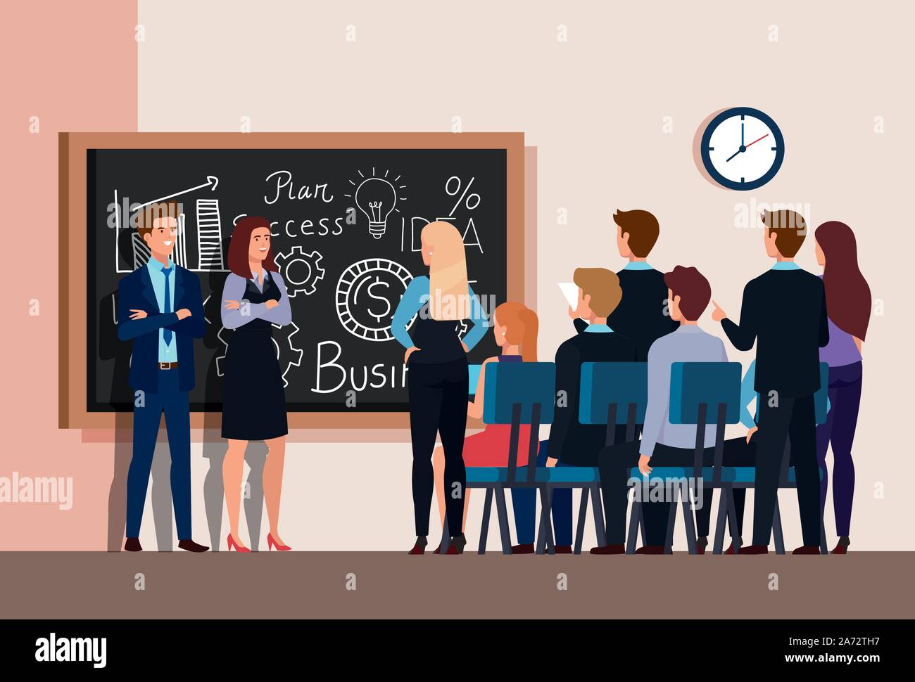 meeting brainstorm of business people Stock Vector Image & Art - Alamy