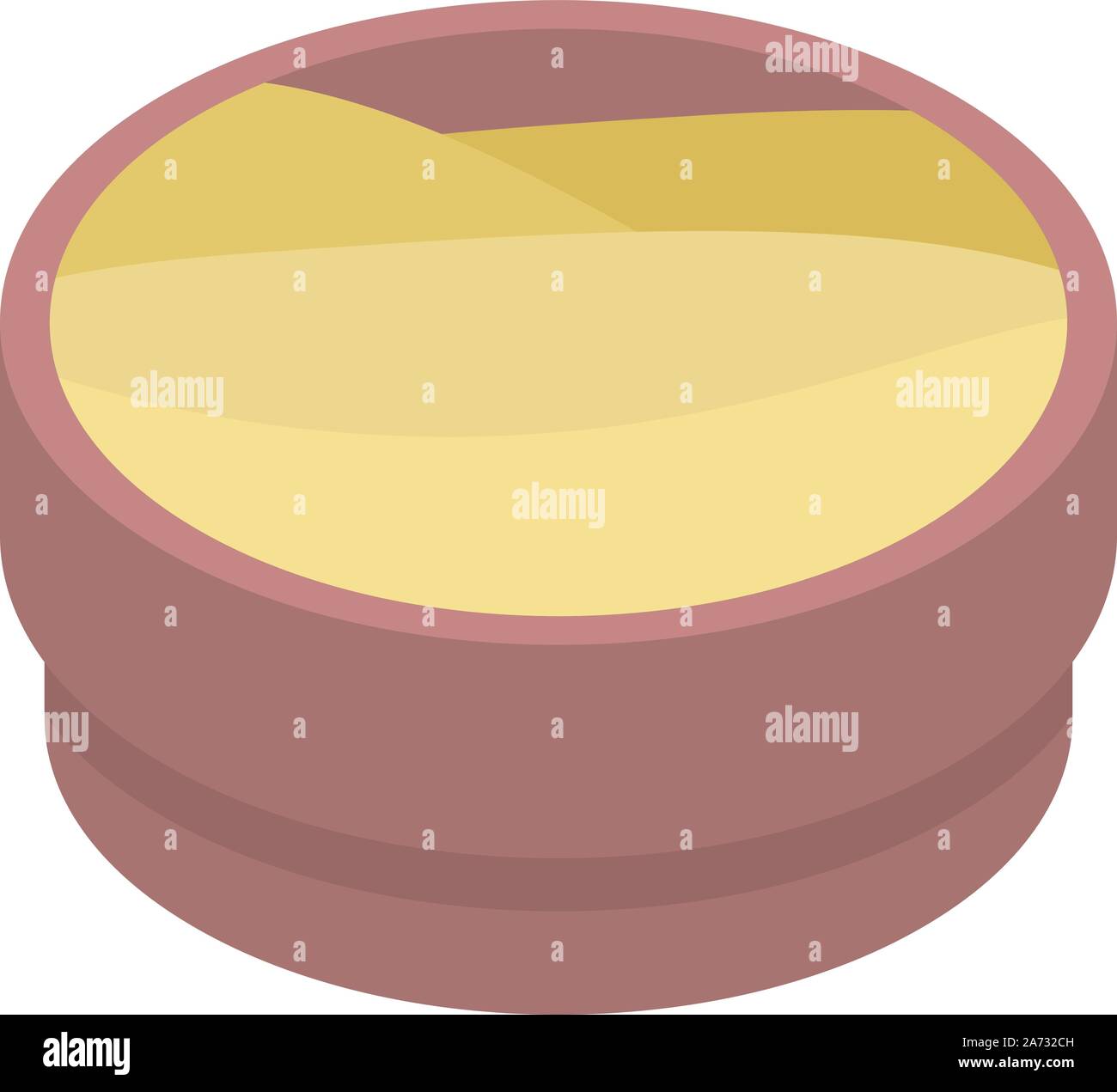 Home mayonnaise icon, isometric style Stock Vector