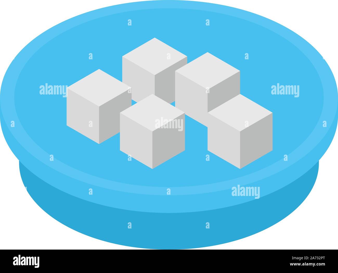 Turkish sweets icon, isometric style Stock Vector