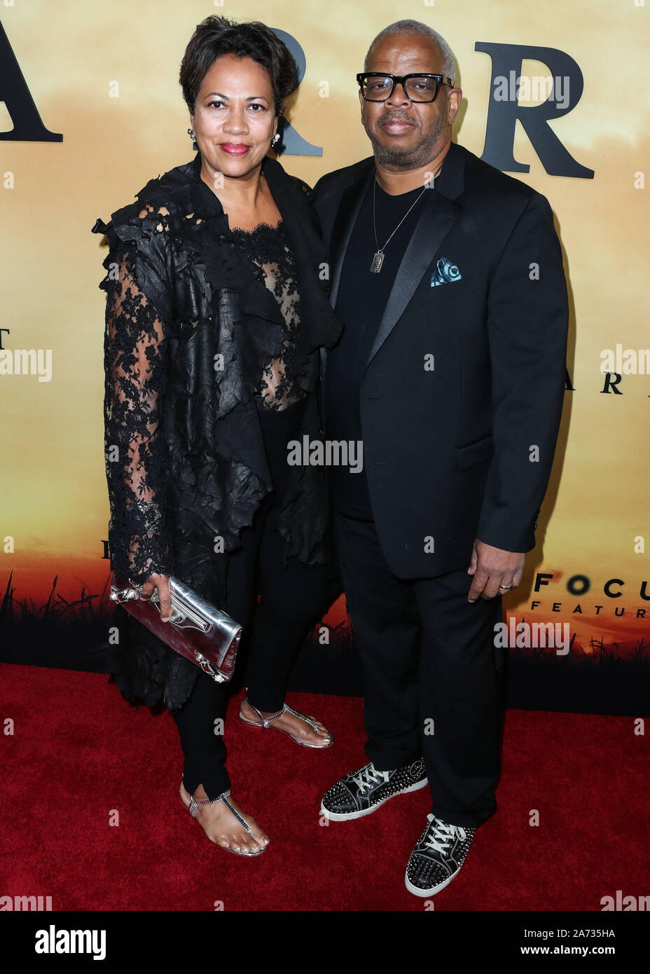 Los Angeles, United States. 29th Oct, 2019. LOS ANGELES, CALIFORNIA, USA - OCTOBER 29: Robin Burgess and Terence Blanchard arrive at the Los Angeles Premiere Of Focus Features' 'Harriet' held at The Orpheum Theatre on October 29, 2019 in Los Angeles, California, United States. (Photo by Xavier Collin/Image Press Agency) Credit: Image Press Agency/Alamy Live News Stock Photo