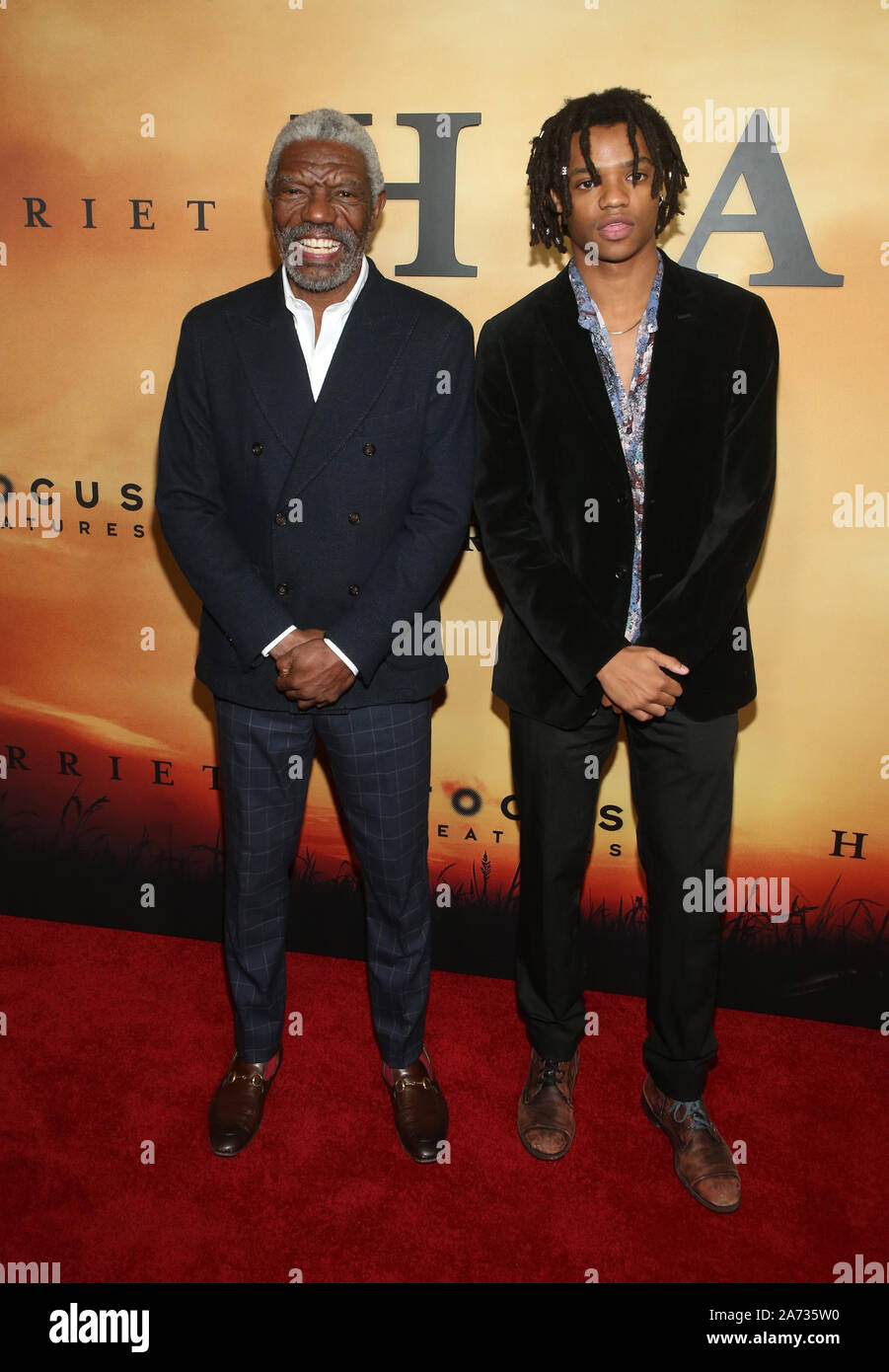 Los Angeles, Ca. 29th Oct, 2019. Vondie Curtis-Hall, Henry Hunter Hall, at the Los Angeles Premiere of Harriet at The Orpheum in Los Angeles, California on October 29, 2019. Credit: Faye Sadou/Media Punch/Alamy Live News Stock Photo