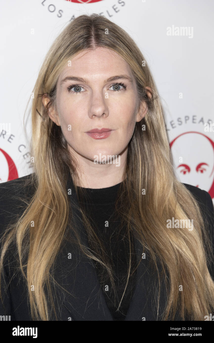 October 28, 2019, Los Angeles, California, USA: LILY RABE attends Simply Shakespeare: The Merchant of Venice, a staged benefit reading to support The Shakespeare Center of Los Angeles at Walt Disney Concert Hall in Los Angeles, California. (Credit Image: © Charlie Steffens/ZUMA Wire) Stock Photo