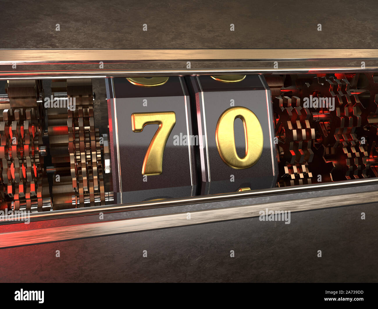 3d number 70 hi-res stock photography and images - Alamy