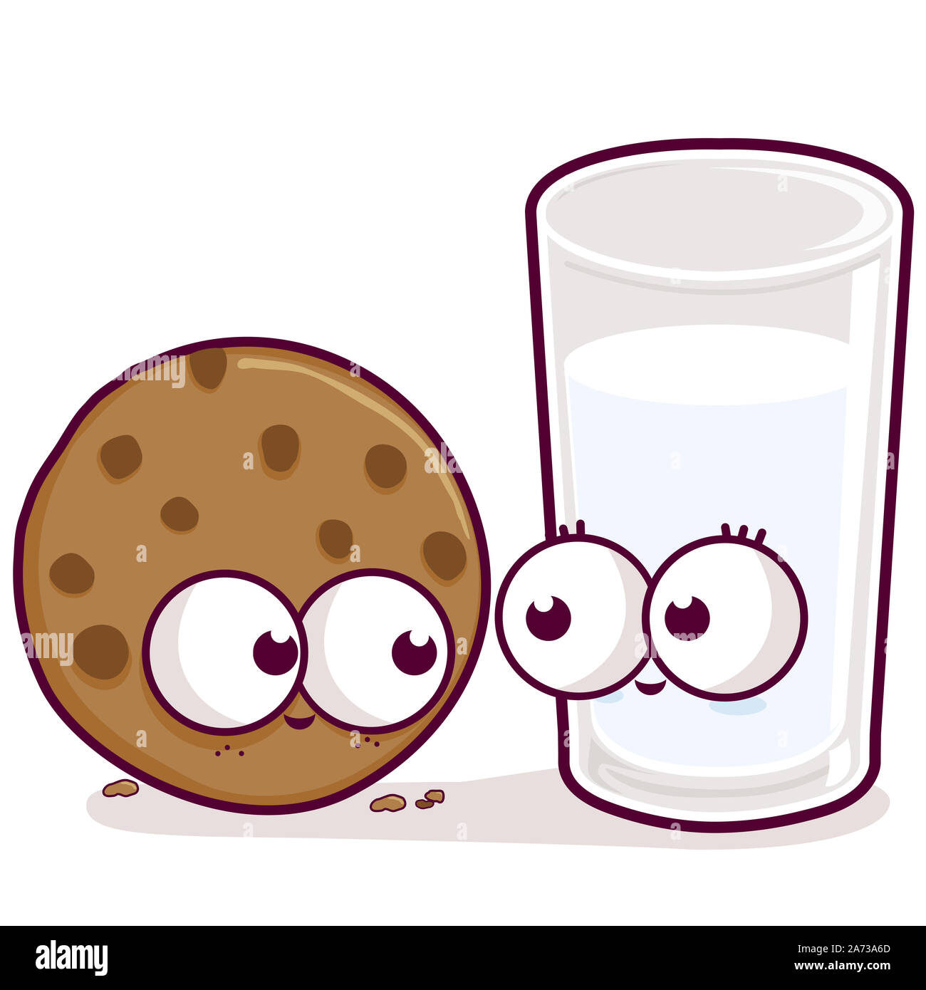 Milk And Cookies Cartoon