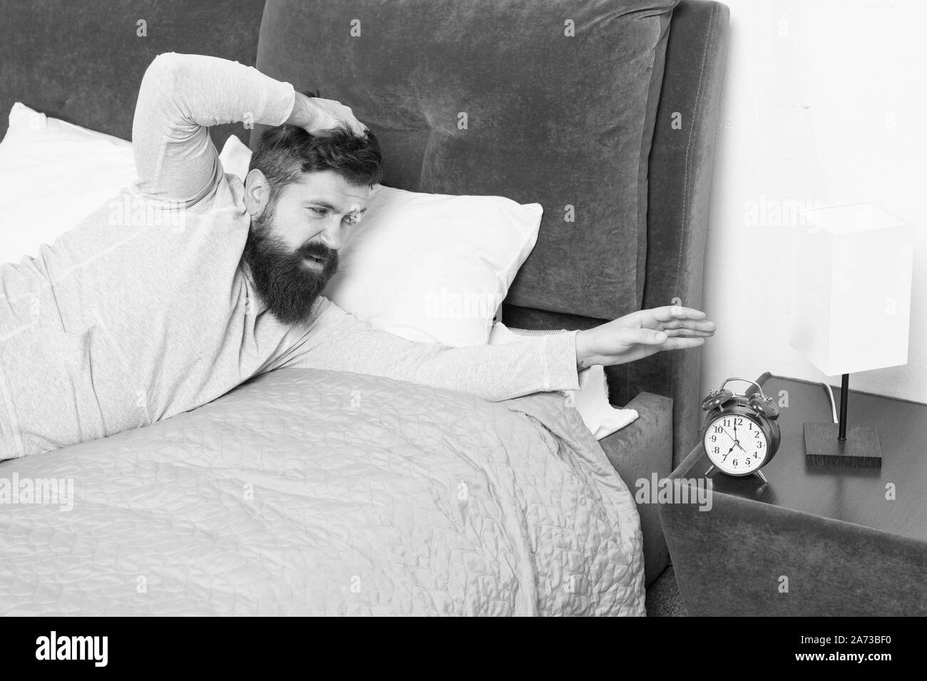 Healthy sleep concept. Man at home. During deep sleep human growth ...