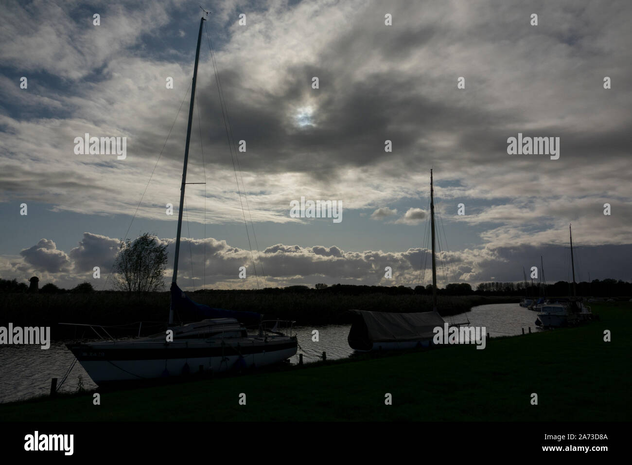 Upton Boat Dyke Stock Photo Alamy
