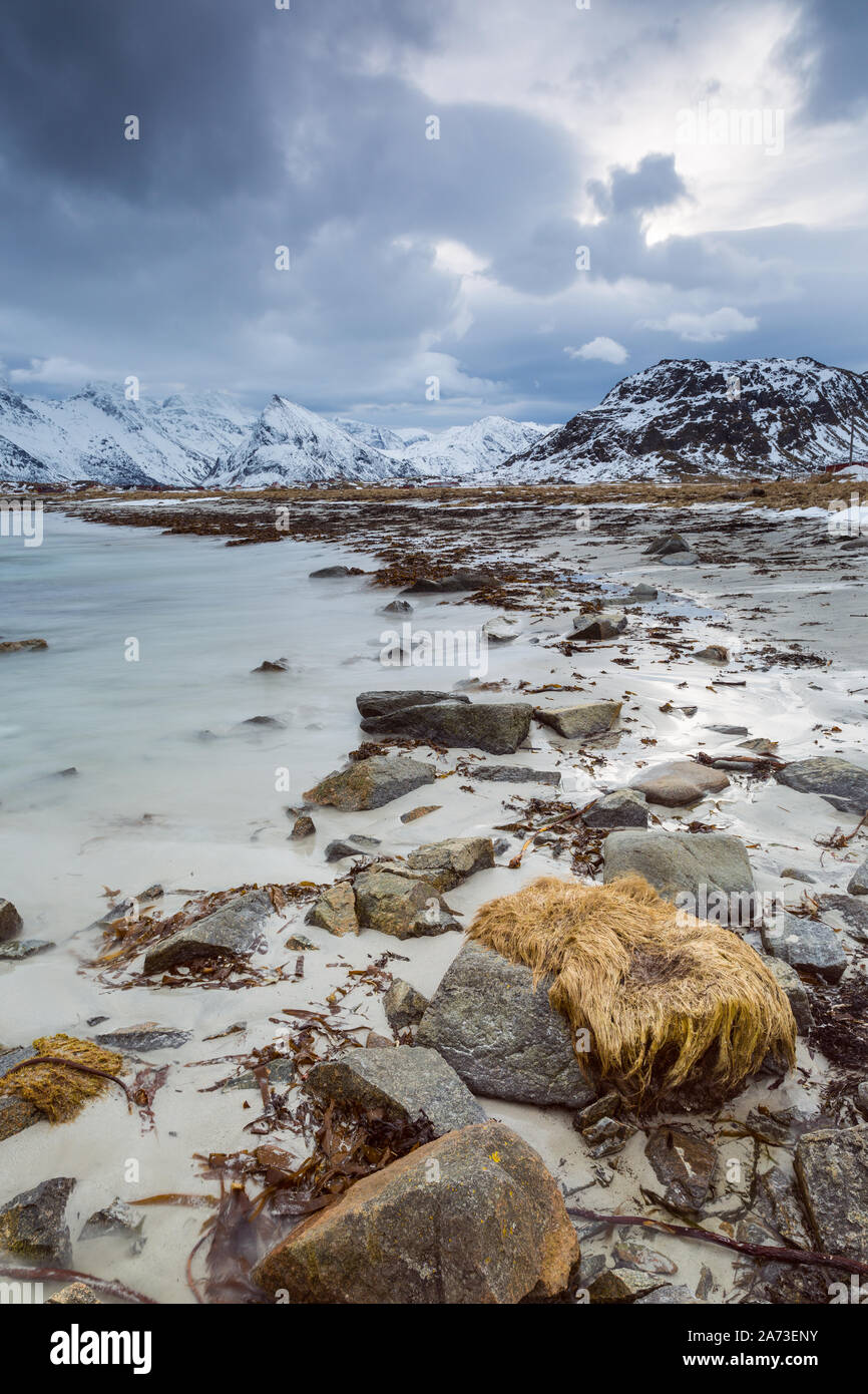 Fredvang beach, Lofoten, Norway Stock Photo - Alamy