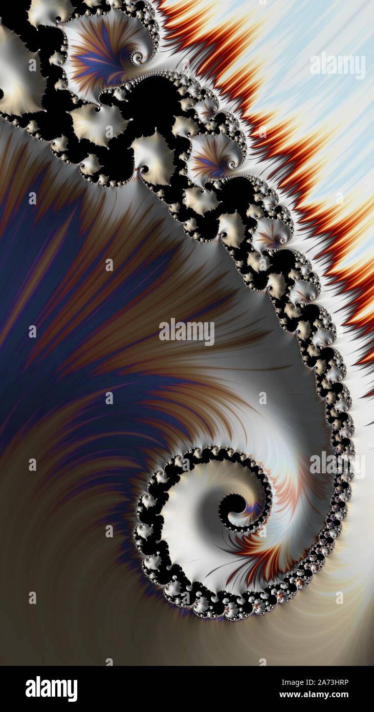 Artfully 3D rendering fractal, fanciful abstract illustration and ...