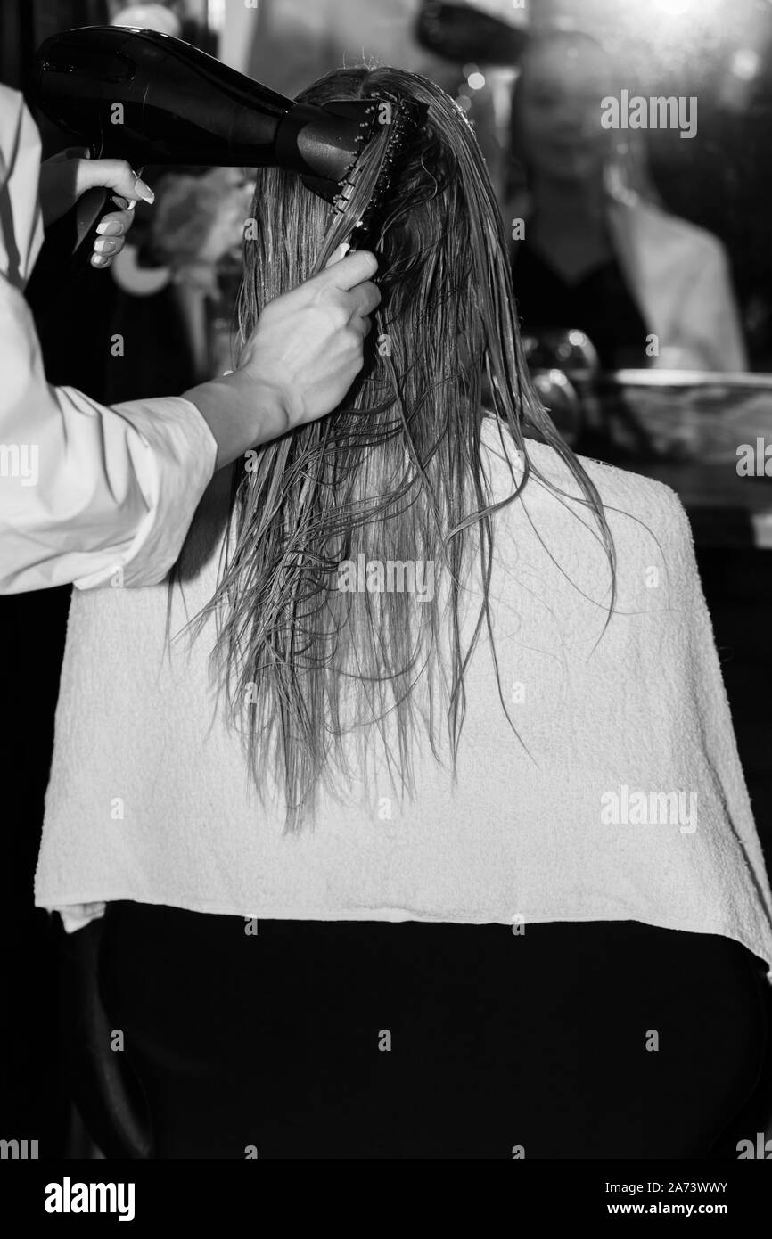 Hair Salon Black And White Stock Photos Images Alamy