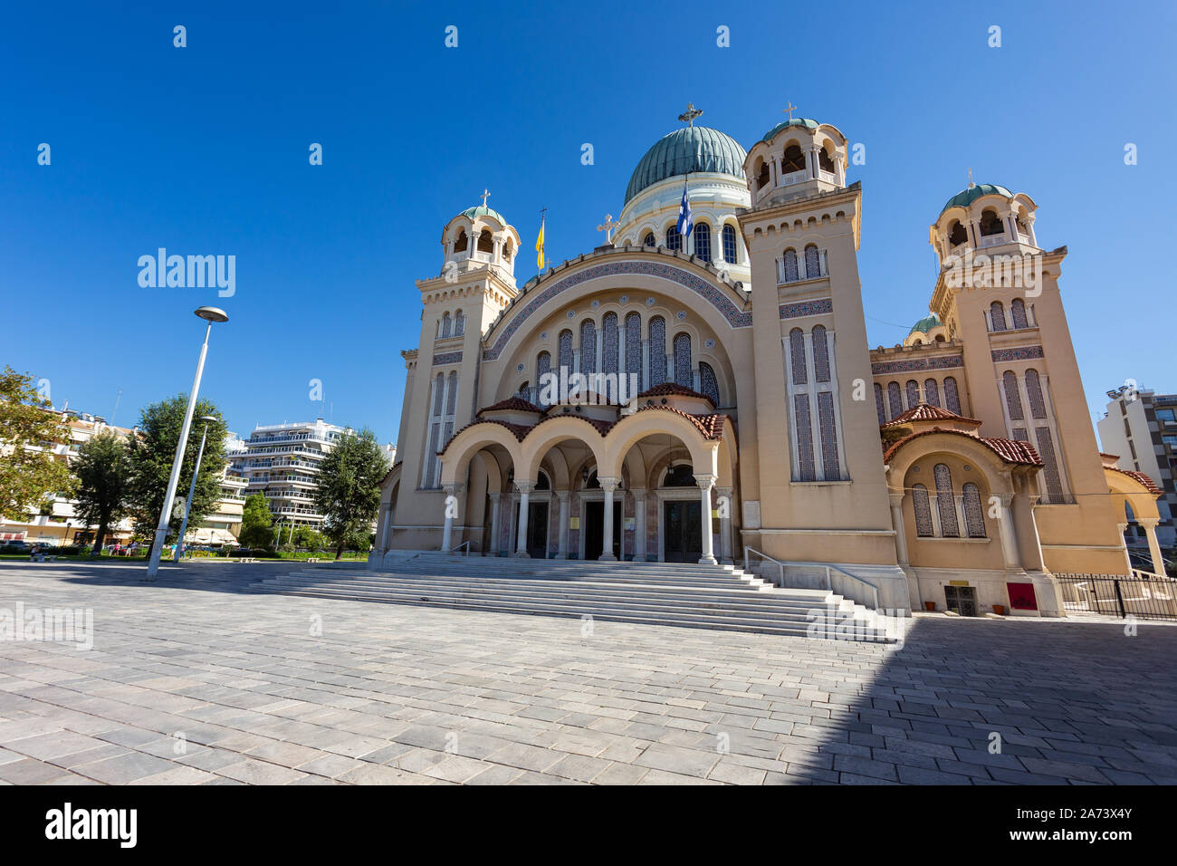 cathedral of St. Andrew, Agios Andreas, in Patra, Greece Stock Photo