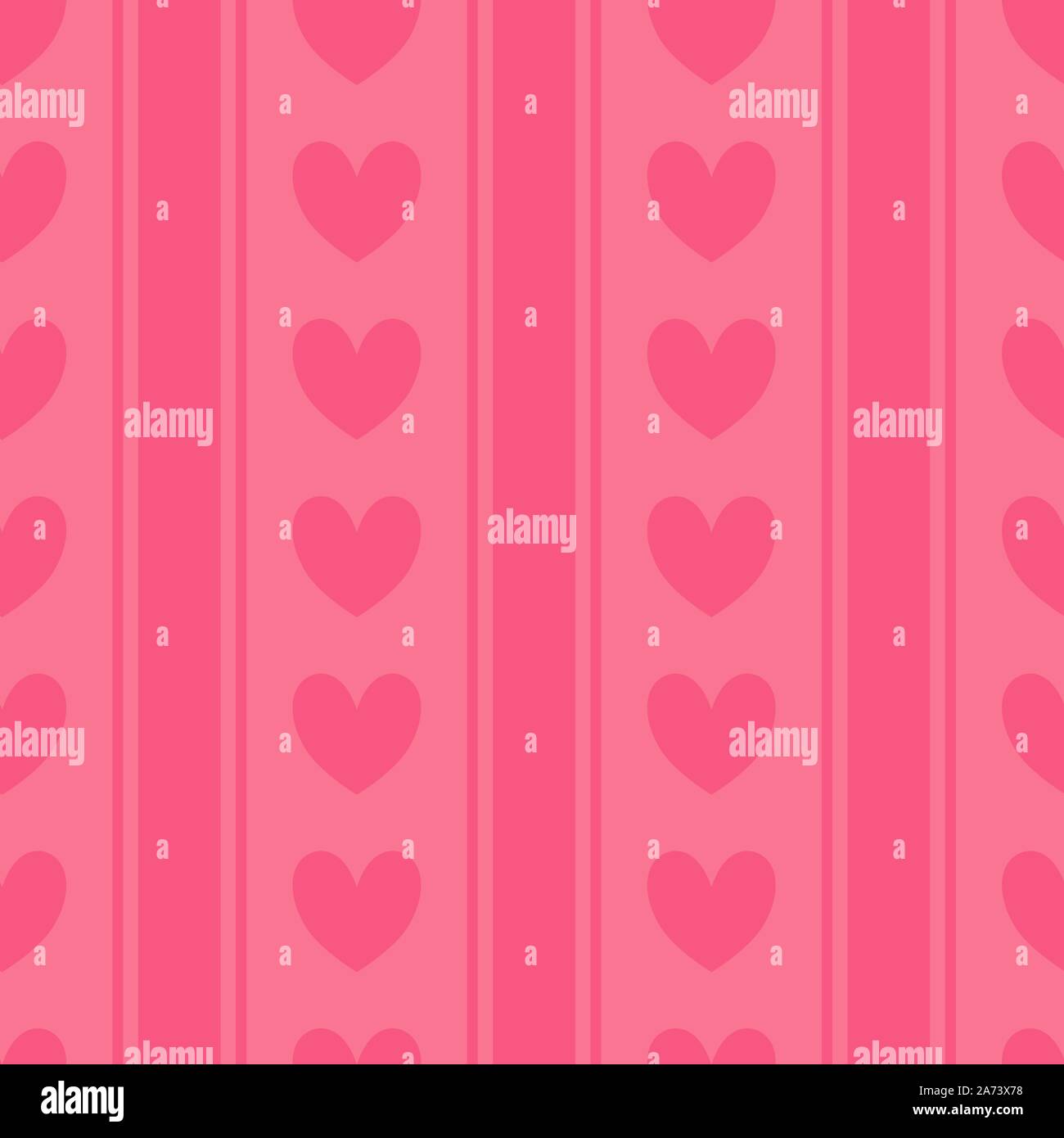 Pink Heart Pattern Line Pink hearts, vertical lines arranged side by side to create the perfect ...