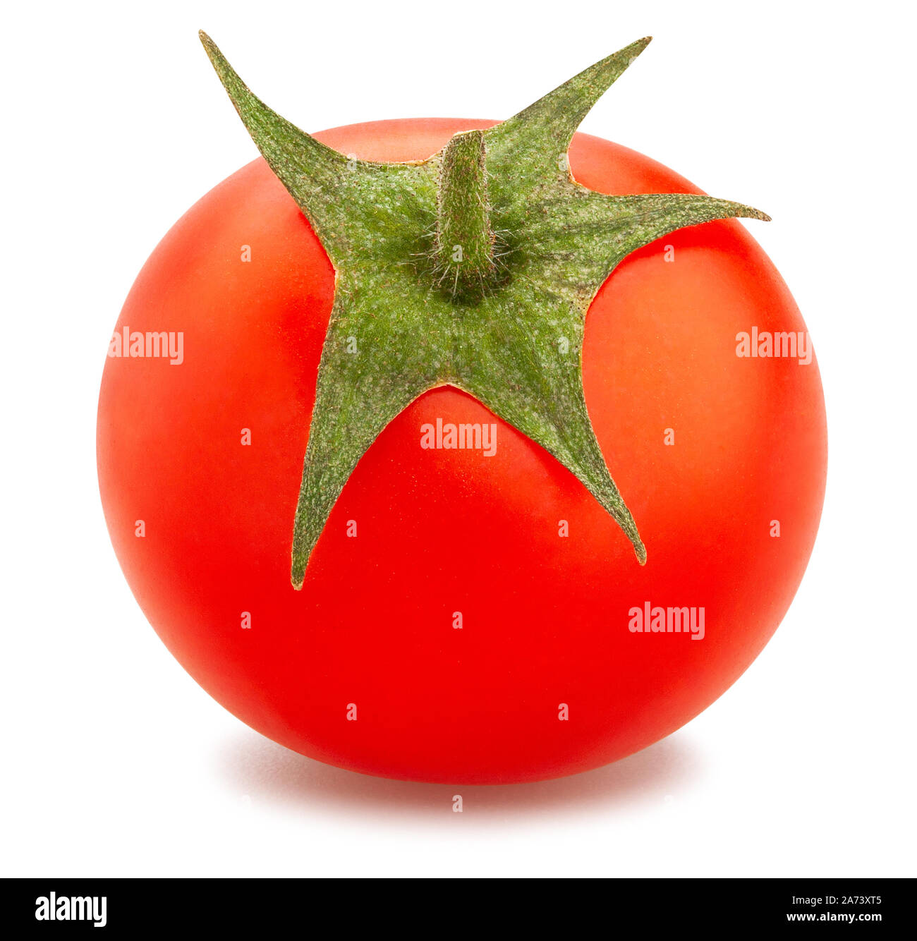 cherry tomato path isolated on white Stock Photo
