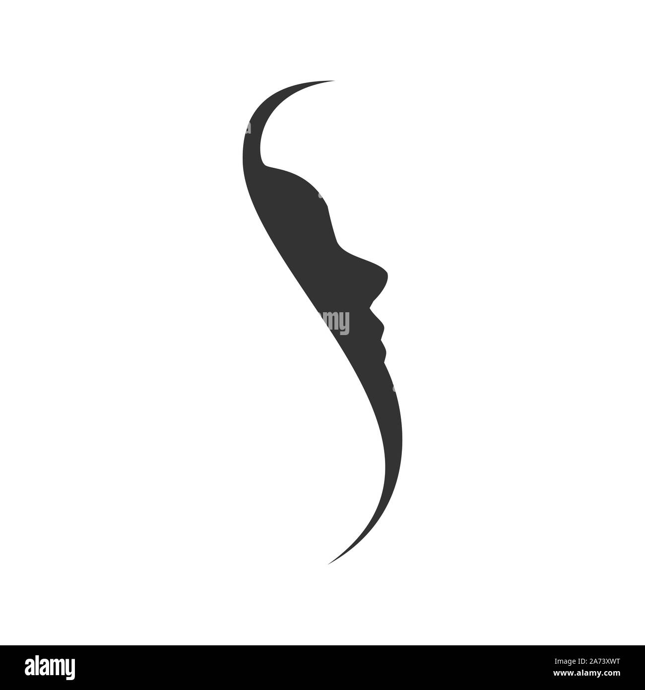 Side Face Profile Silhouette Initial S Vector Symbol Graphic Logo Icon  Design Template Stock Vector Image & Art - Alamy