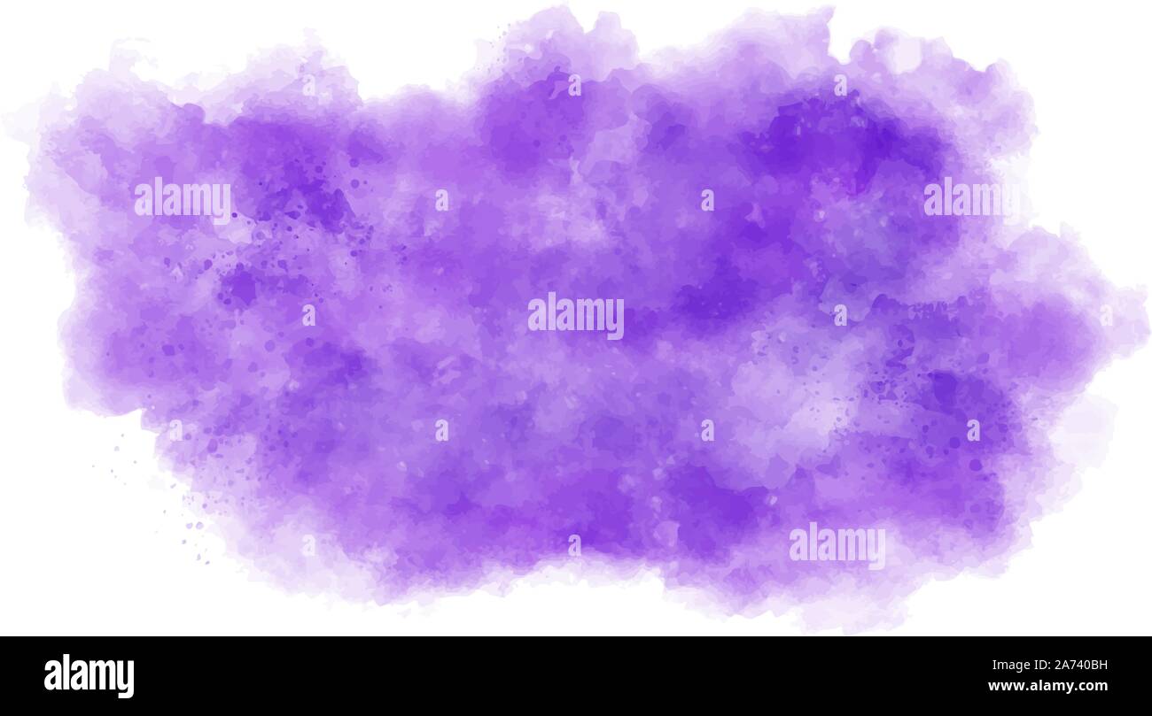 Purple watercolor background. Abstract lavender vector paint splash ...