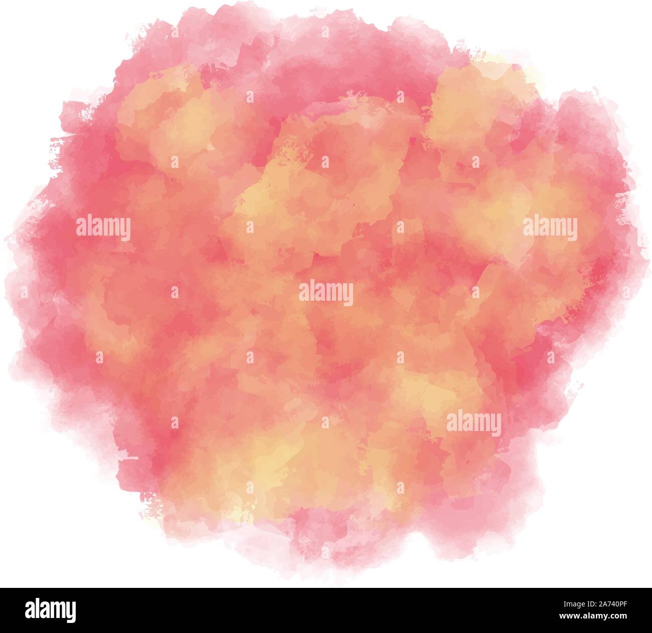 Pink, red, yellow watercolor background. Abstract vector paint splash ...