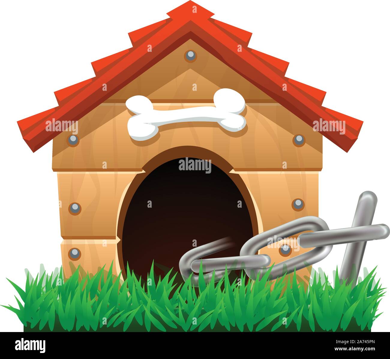 Wooden Dog House Cut Out Stock Images & Pictures - Alamy