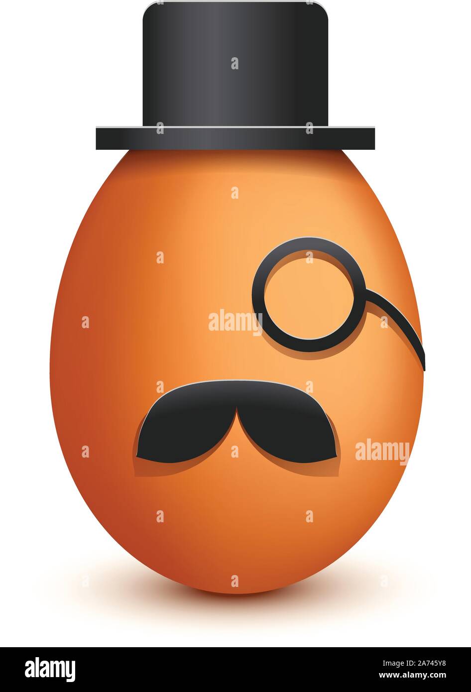 picture of old boss Stock Vector