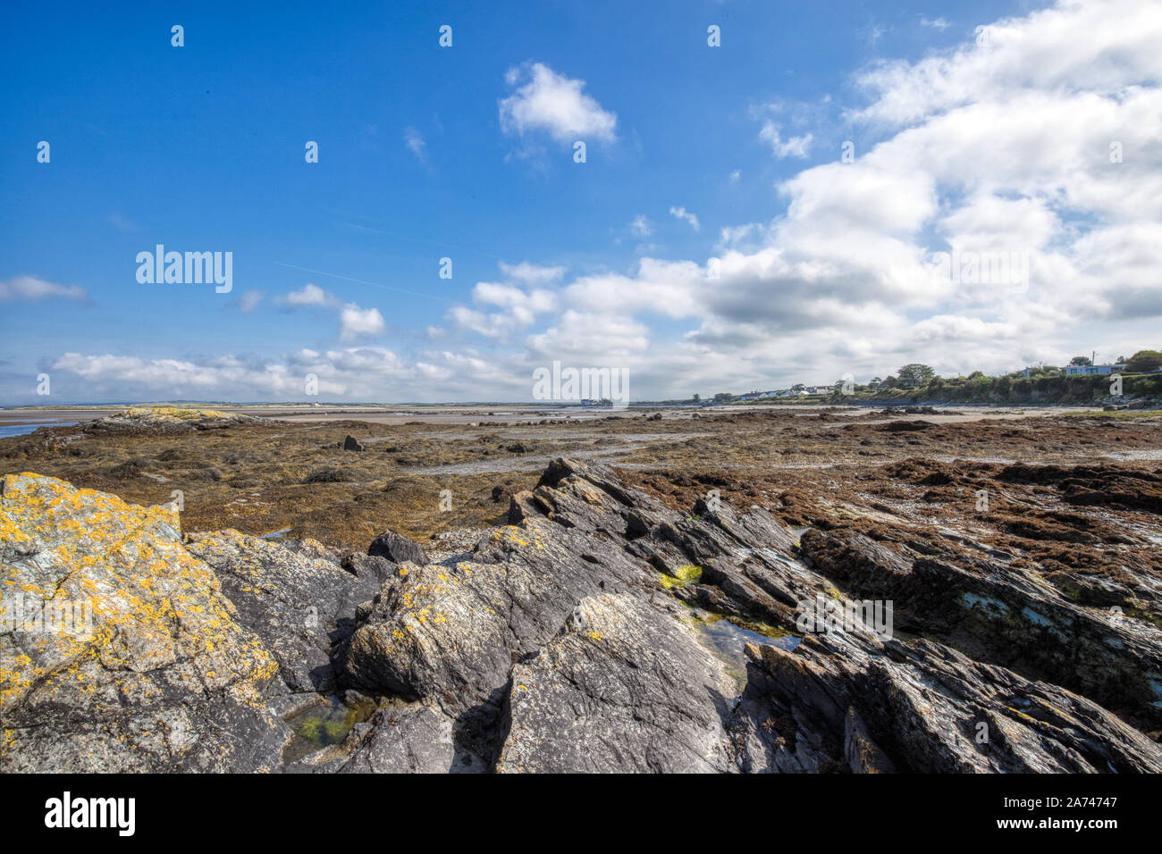 Gorad Beach, Trearddur Bay, Valley, Anglesey, North Wales Stock Photo