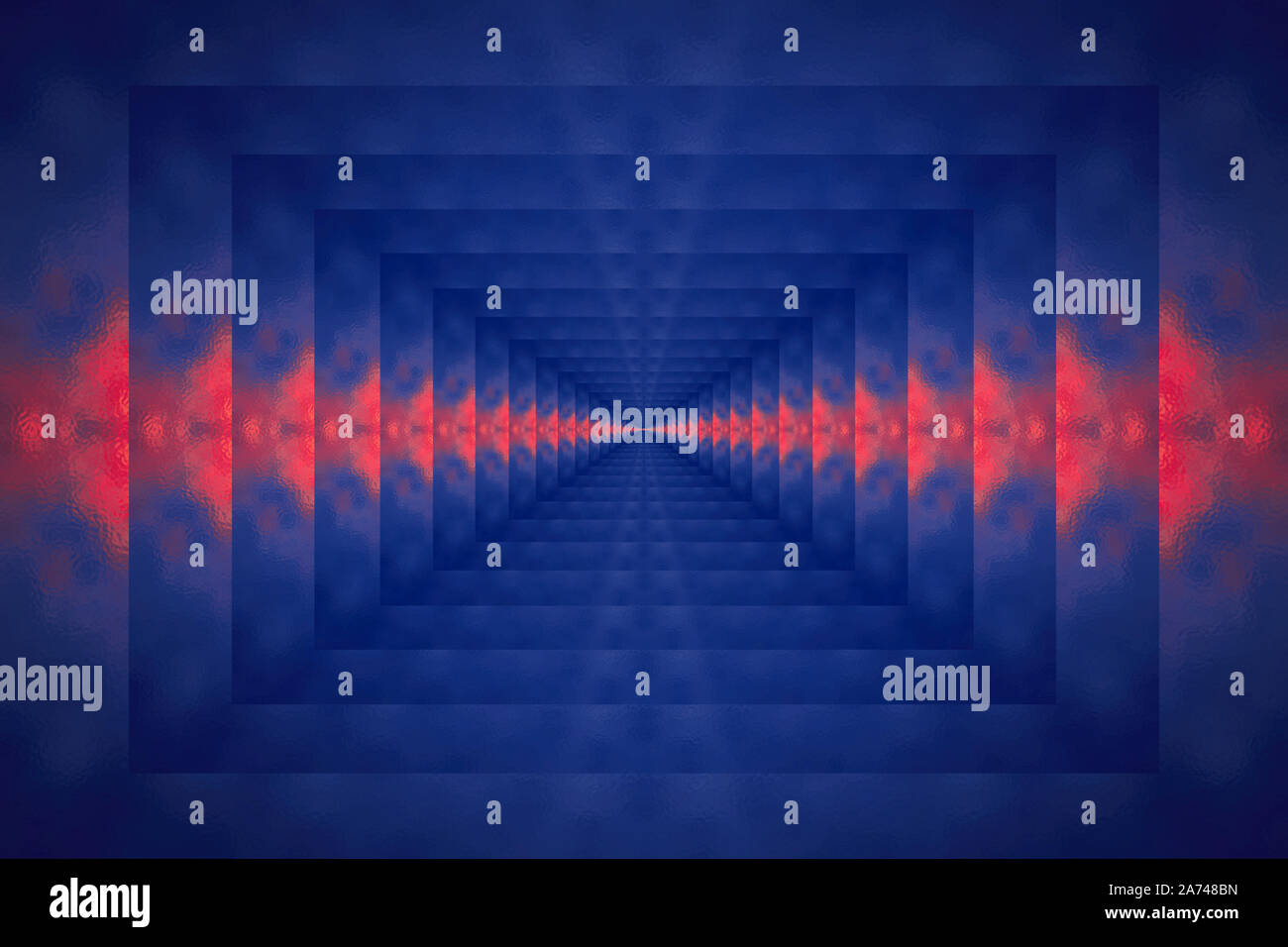 Dark blue and red abstract background with glass texture, design