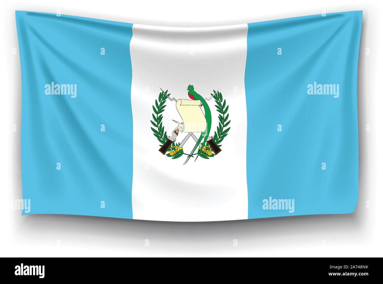flag of guatemala Stock Vector