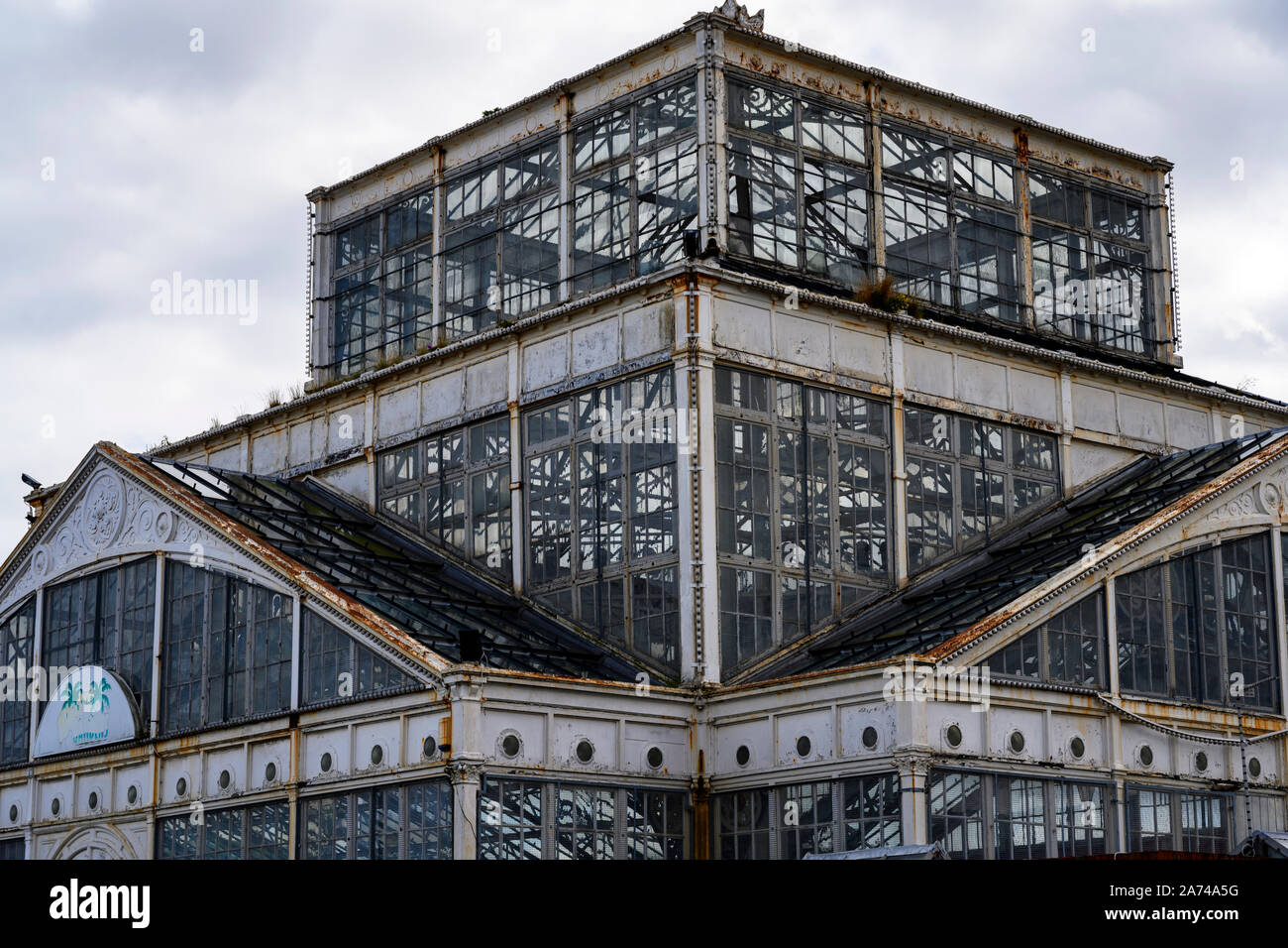 The winter gardens in disrepair Great Yarmouth Norfolk UK Stock Photo