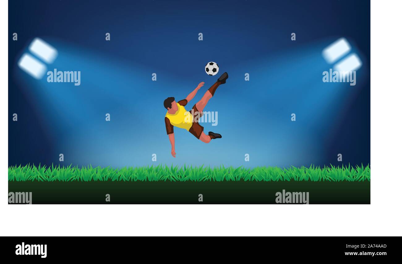 football player at stadium Stock Vector Image & Art - Alamy