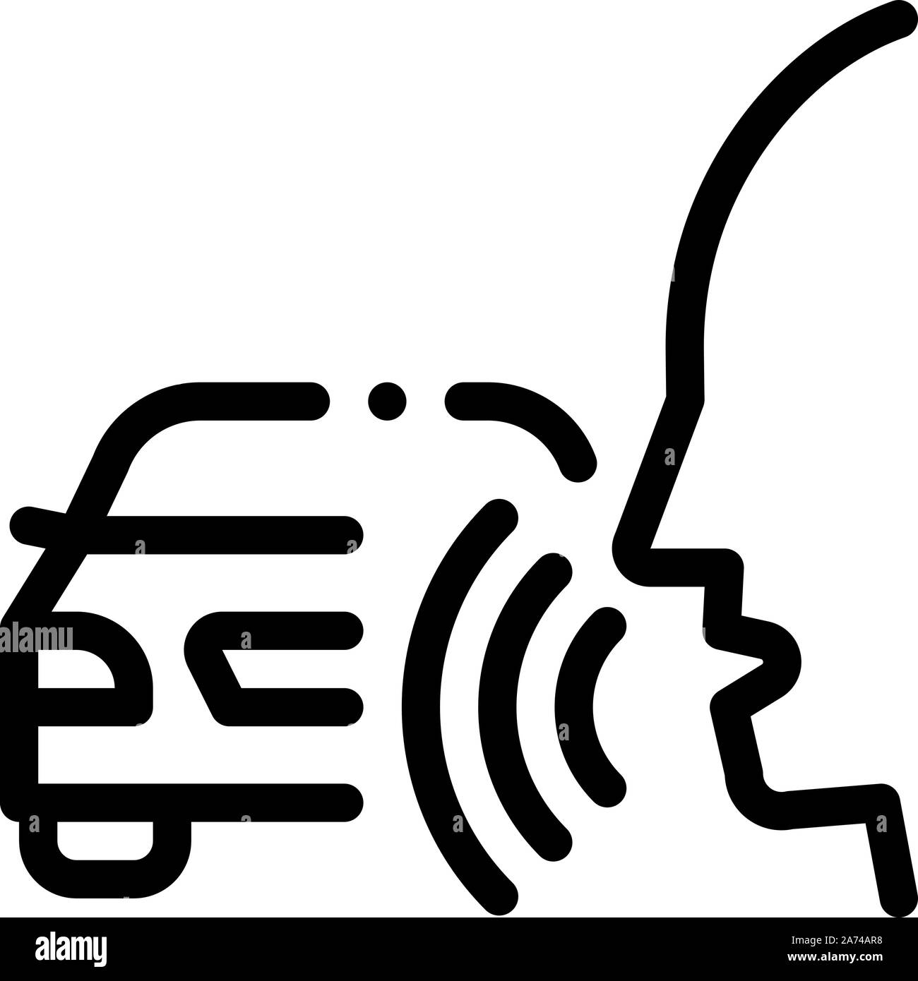 Machine Voice Control Icon Vector Illustration Stock Vector Image & Art ...