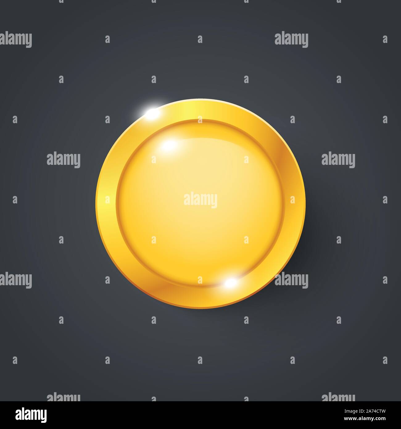 gold coin 01 Stock Vector
