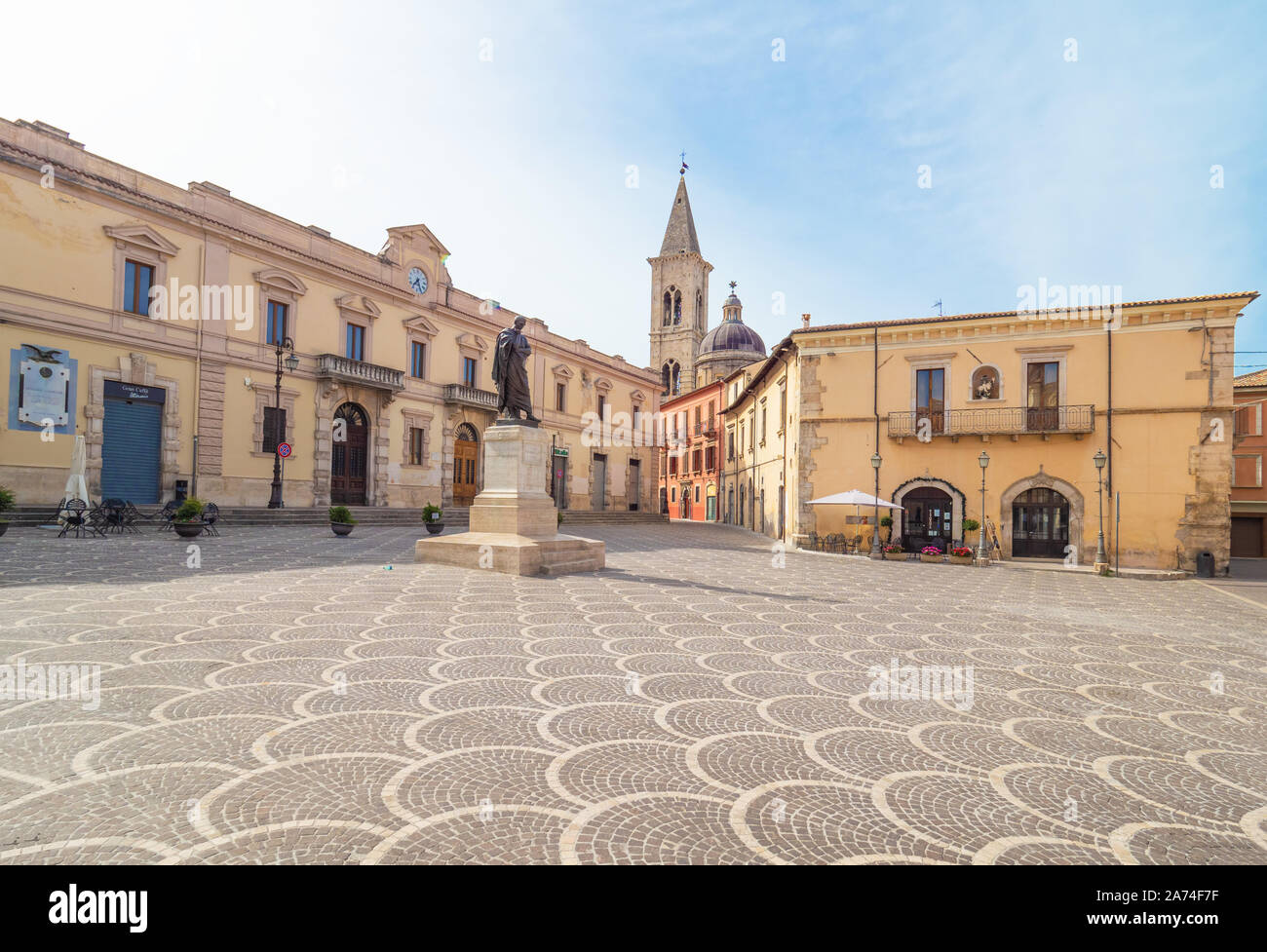 Sulmona (Abruzzo, Italy) - An artistic city in province of L'Aquila, in the heart of Abruzzo region, Majella National Park, famous for the comfits. Stock Photo