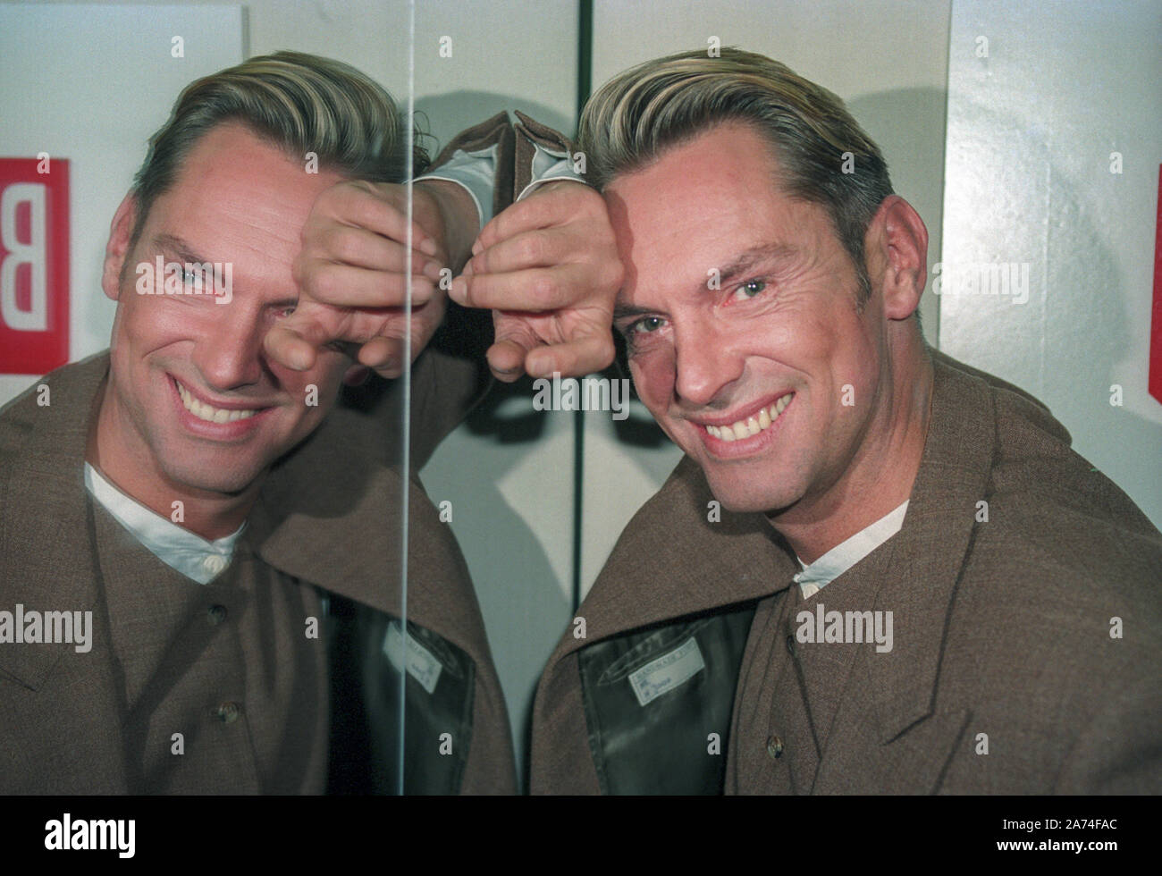 Mirror image: Fashion designer Wolfgang Joop in October 1992. He was