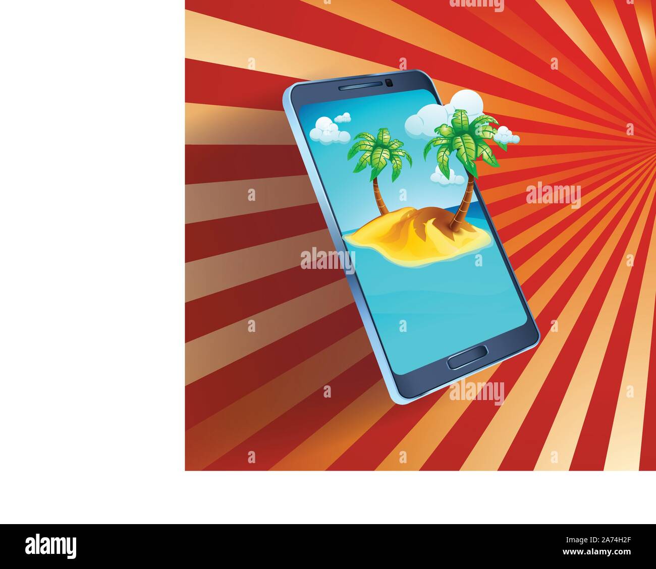 picture of smartphone Stock Vector