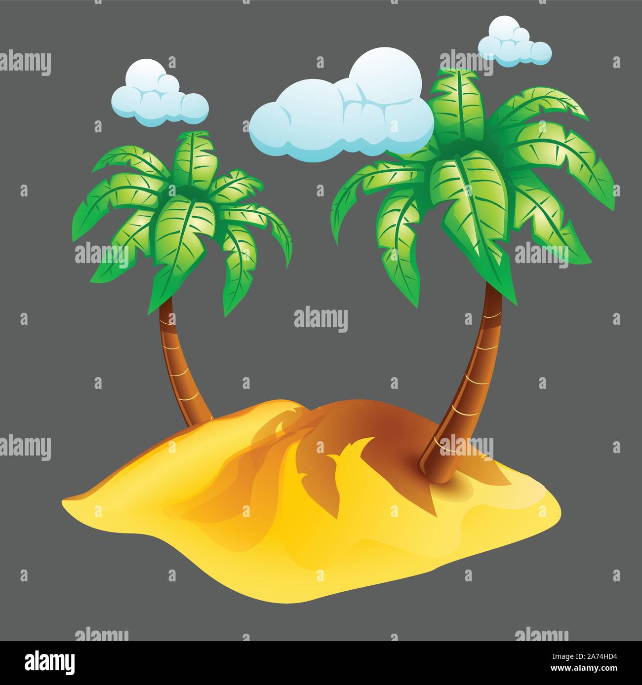 isolated island Stock Vector