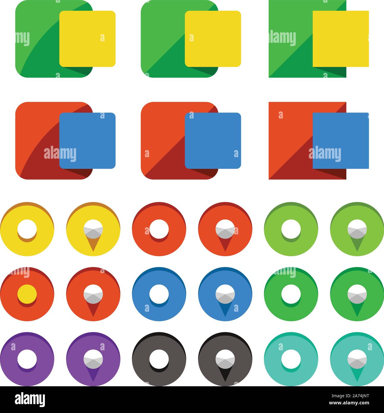 labels colored set Stock Vector Image & Art Alamy