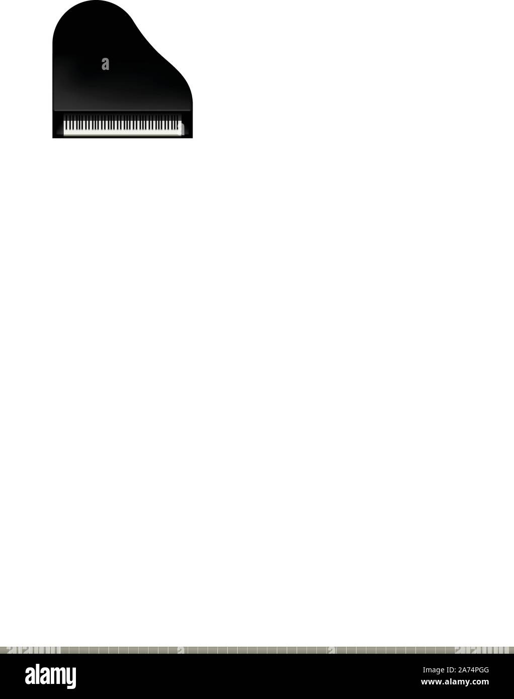 picture of piano 01 Stock Vector