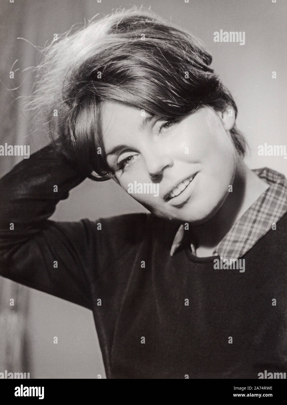 Andrea Brix, deutsche Schauspielerin und Synchronsprecherin, Deutschland 1966. German actress and dubbing actress Andrea Brix, Germany 1966. Stock Photo