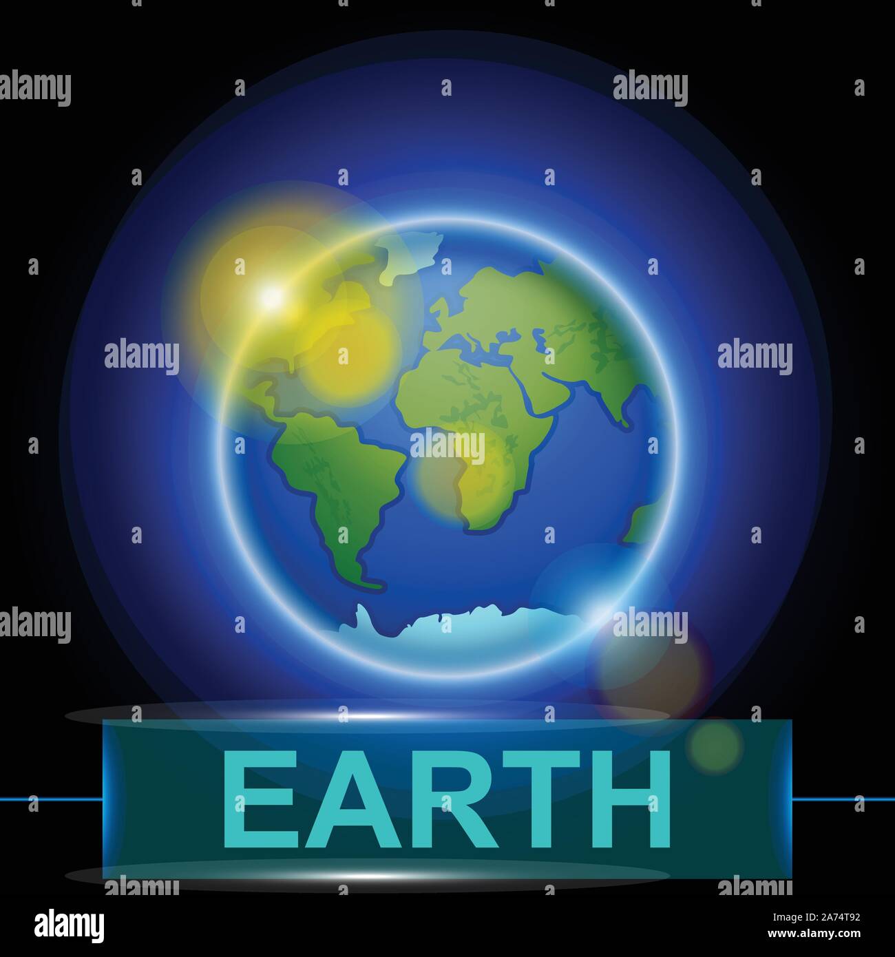 Earth surface satellite Stock Vector Images - Alamy