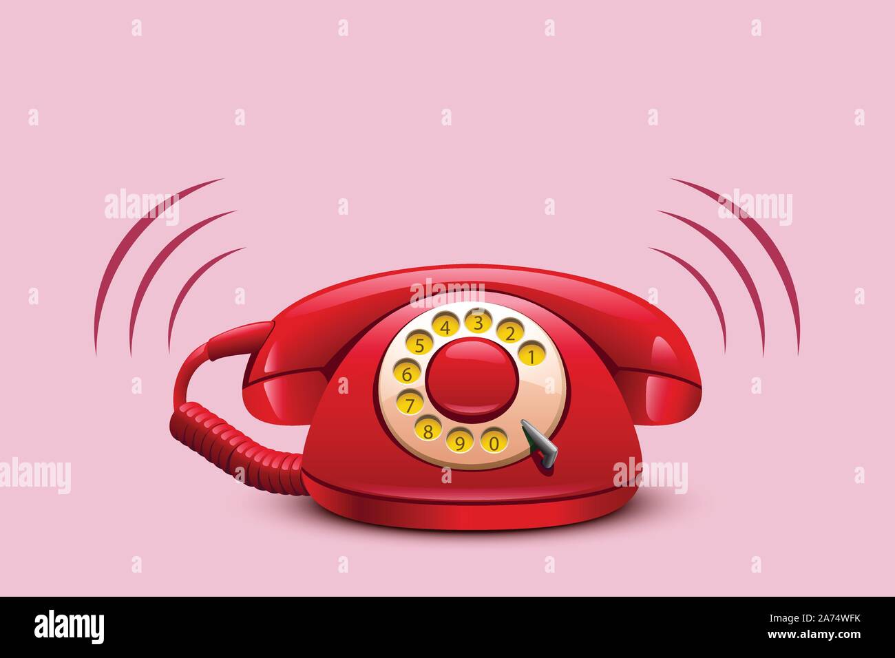 red phone 02 Stock Vector