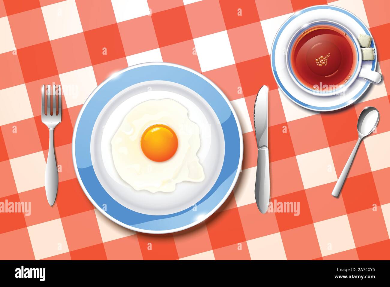 breakfast Stock Vector