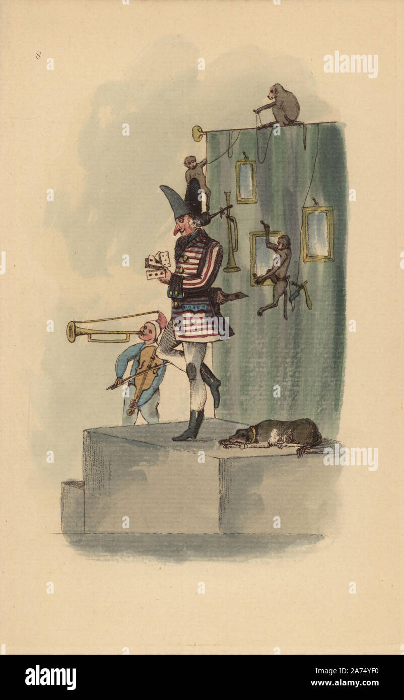 Boulevard performers, musicians, conjurers, quacks and monkey trainers ...