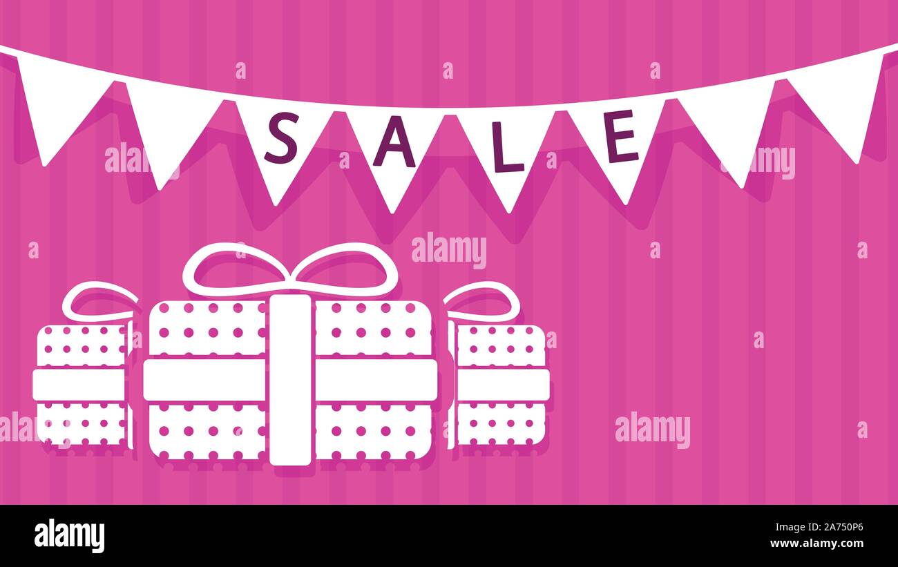 sale set 32 Stock Vector