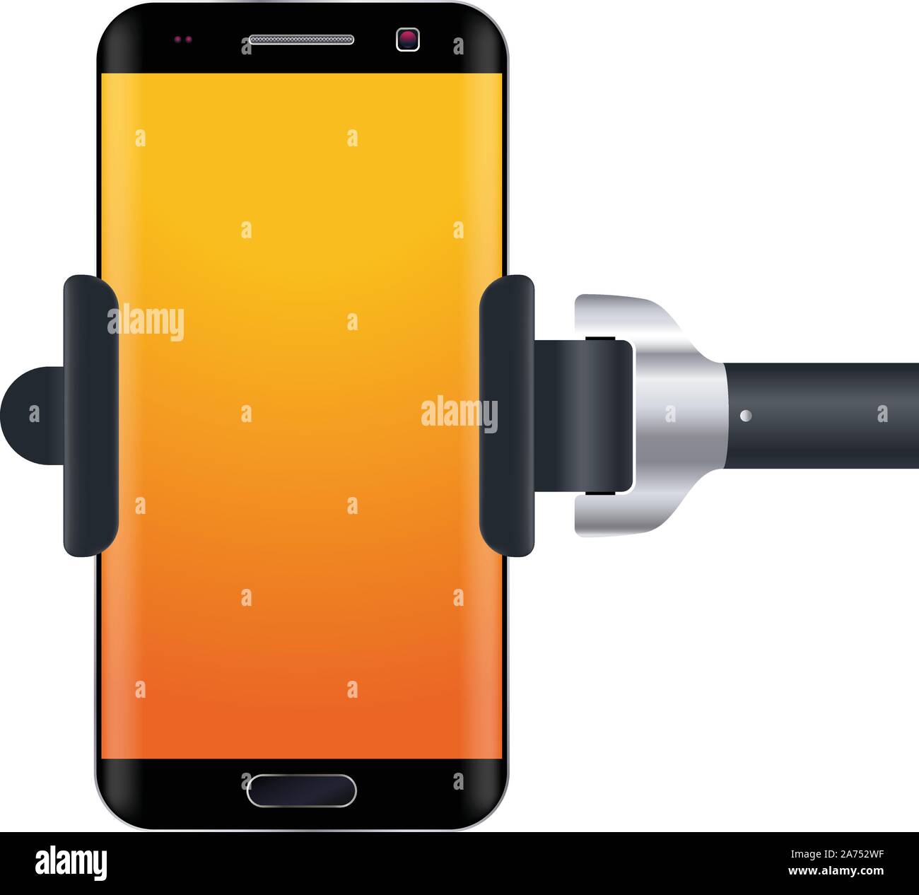 monopod isolate on white Stock Vector